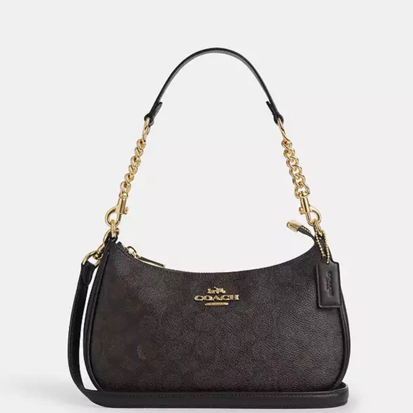 Coach | Bags | Coach Teri Shoulder Bag In Signature Canvas | Poshmark